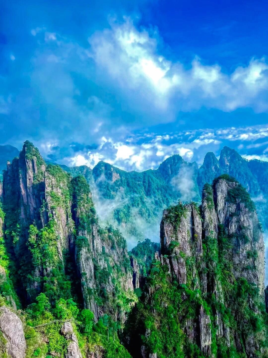 莽山五指峰云海风光